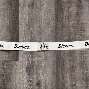 New Women’s Large 44” White & Black Dickies Logo Belt